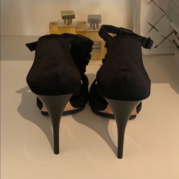 BCBG Embellished Satin Heels - Picture 3 of 5